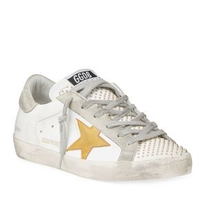 Size 8 - Golden Goose Superstar White Gold